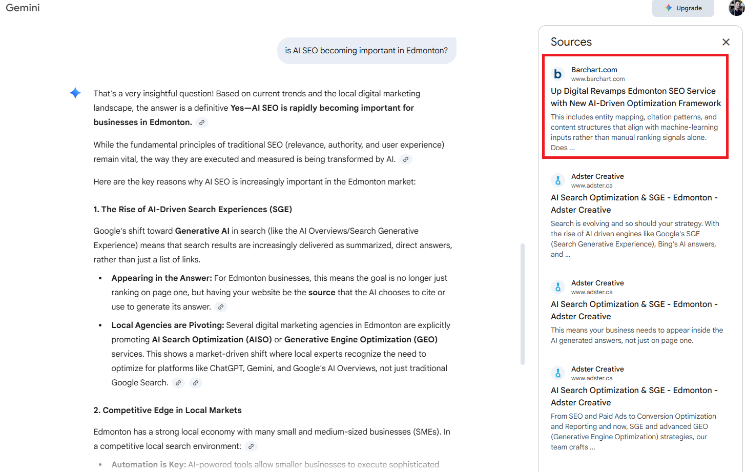 Press release appearing first in a Gemini 3.0 response