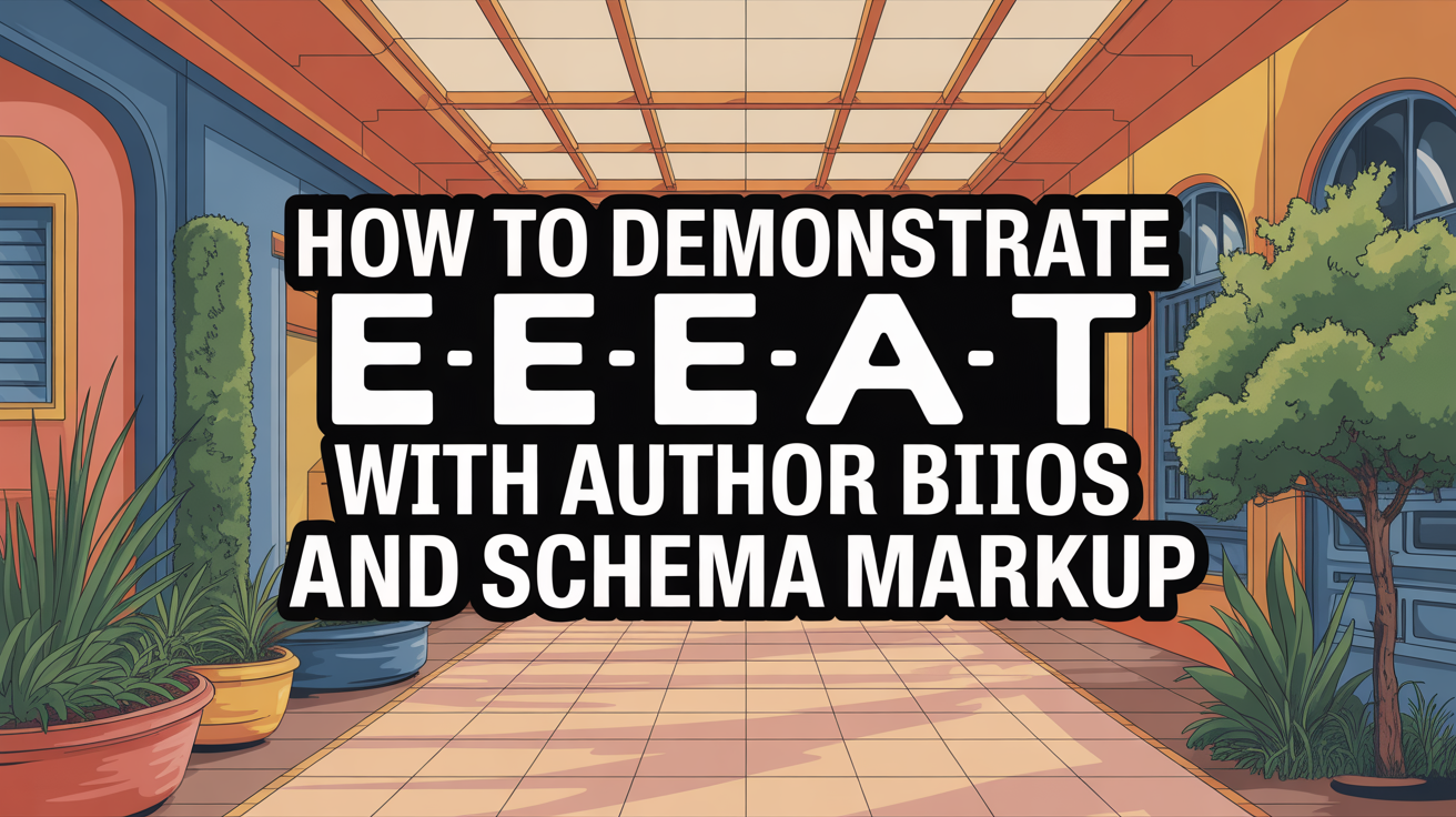 How to Demonstrate E-E-A-T with Author Bios and Schema Markup