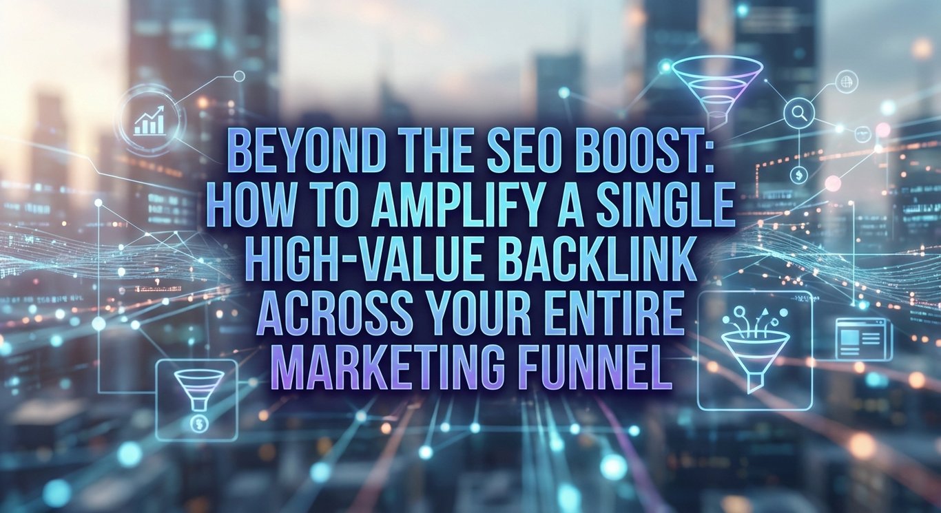 Beyond the SEO Boost: How to Amplify a Single High-Value Backlink Across Your Entire Marketing Funnel